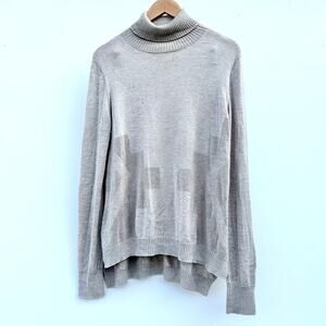 The Row Gray Turtleneck Sweater